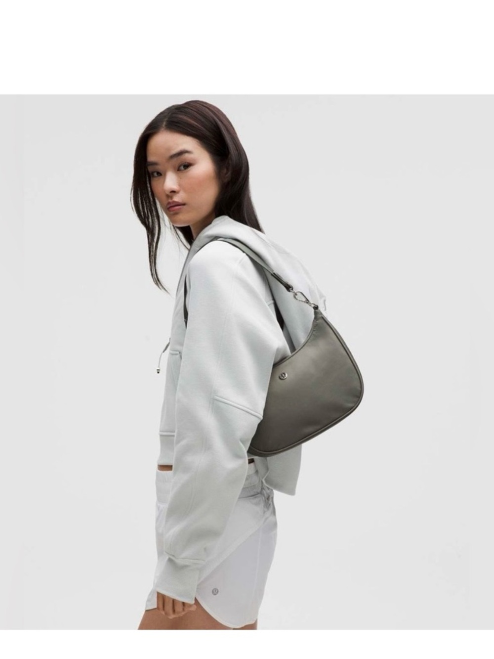 lululemon athletica Olive Grey Crescent Shoulder Bag - Picture 2 of 4